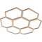 Ekena Millwork Florin Wood Fretwork Pierced Ceiling Medallion, Alder, 24"OD x 8 1/2"ID x 3/8"T CMWP24X24X0375FOAL - alternate 4
